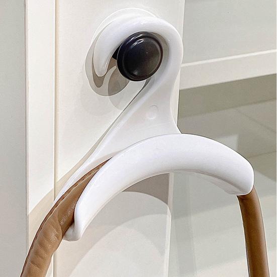 Hook No Punching Design Strong Load Bearing Hook Space-Saving Bag Hanging Hook for Home Bathroom