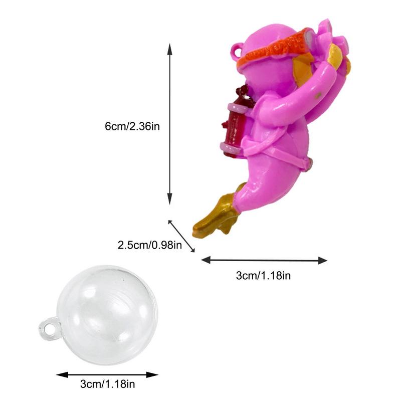 Floating Fish Tank Decorations Fish Tank Decoration Cartoon Fish Playmate Fat Diver Viewing Floating Pendant Fish Tank Floating