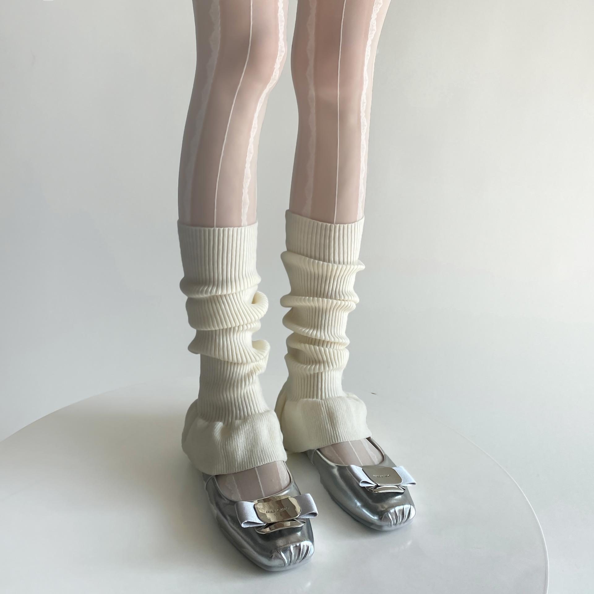 

Балетные гетры женские осенне-зимние для девочек, женские гетры, танцевальные носки Y2k, Харадзюку, гетры, милые пушистые гетры до икр One Size