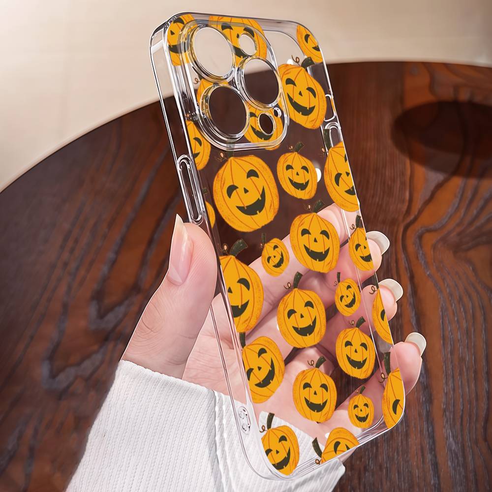 

Осенние Листья Лиса Тыква Прозрачный Чехол Для Телефона Для IPhone 17 16 15 14 13 12 11 Pro Max Plus Чехол Мягкая Крышка iPhone 12