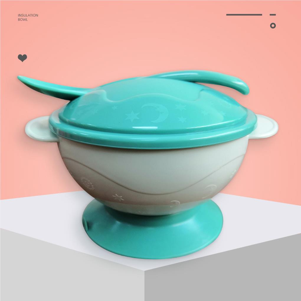 Dish Set Baby Bowl Eating Assist Fine Workmanship No Burrs Smooth Surface Tableware Sucker Base Plate Suction Feeding Bowls