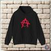 Bluza z kapturem-Codzienna bluza wciągana Symbol Anarchii Filozofia Polityczna Chaos Bunt