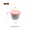 Portable Stainless Steel Sauce Cup with Leak-Proof Silicone Lid - Ideal for Outdoor Salads