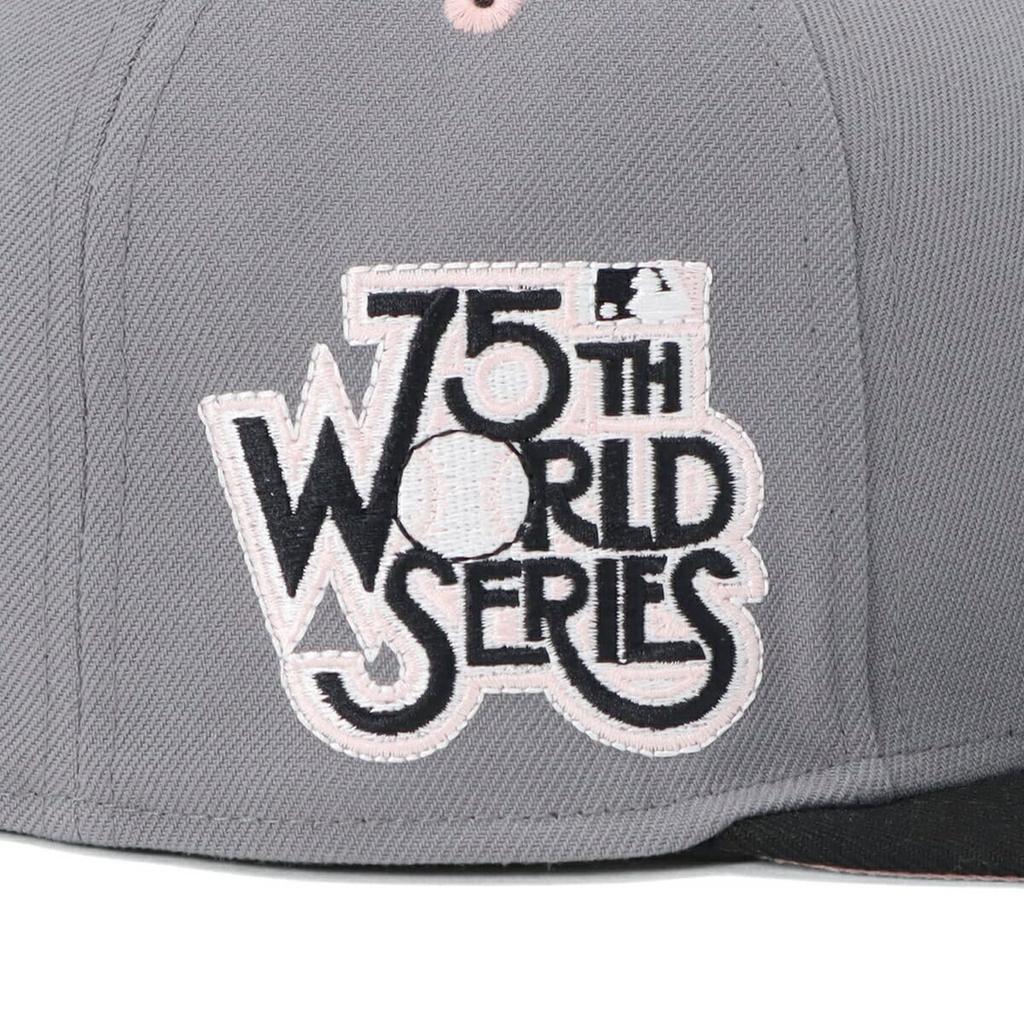 New Era 59FIFTY Side Patch MLB ONSPOTZ Special Edition NY Size 8 5950 NEYYANCO WS75TH STGRY BLACK Two-Tone Grey/Black