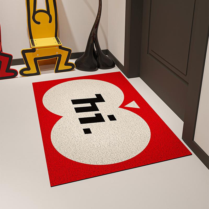 

Cartoon Silk Circle Floor Mat Home Door Entrance Floor Mat Home Door Floor Mat 40 * 60cm