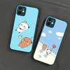 Cute Cartoon Bubu Dudu Phone Case For iPhone 16 15 14 Plus 15 13 12 11 Pro Max X XS MAX Matte Cover