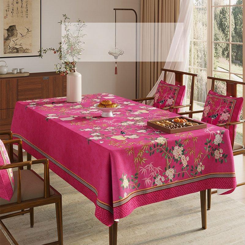 Fashion Tablecloth - Luxurious and High-end Rectangular Tablecloth for Home Dining Table - Household Tablecloth