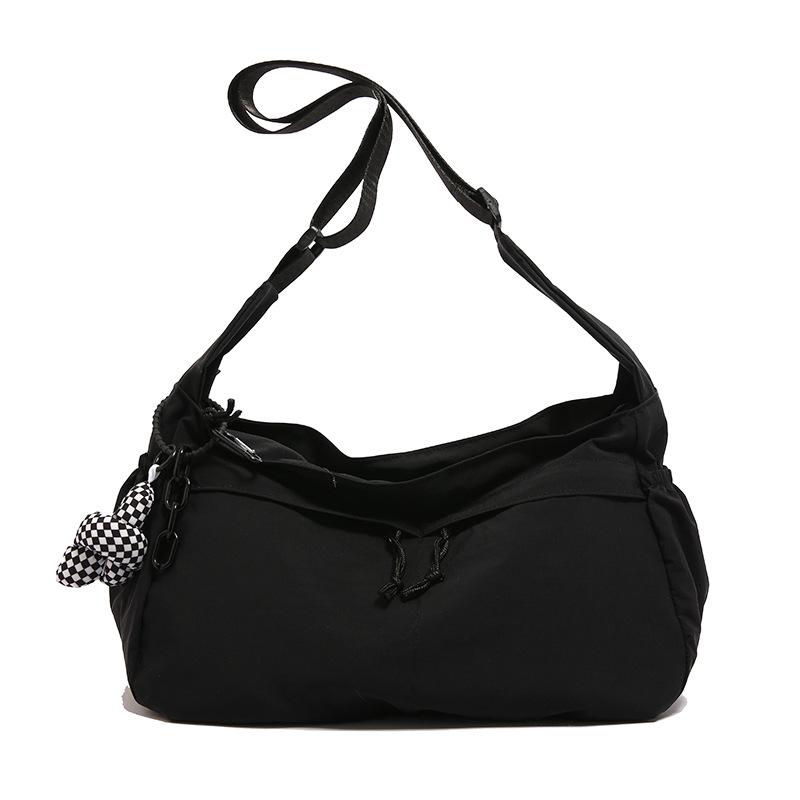 

New casual nylon cloth tote bag, light women s large-capacity commuter tote bag, versatile student shoulder bag No pendant