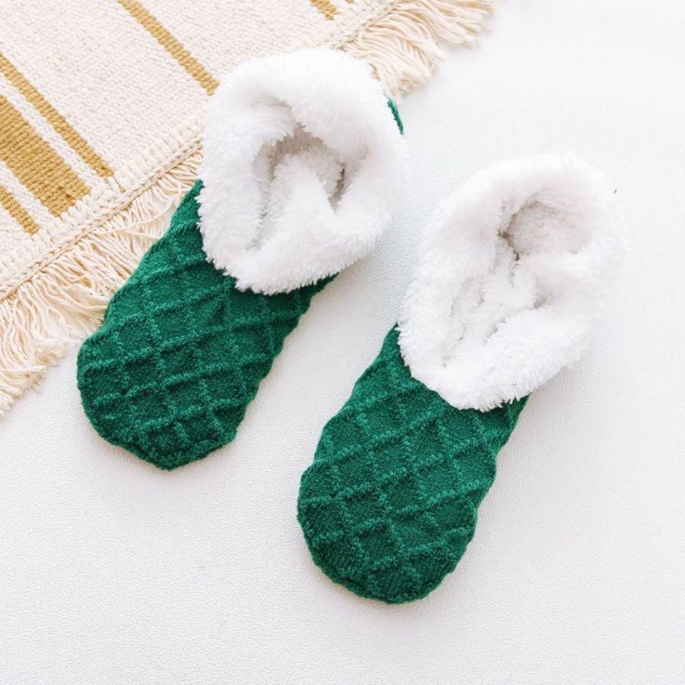 Indoor Socks Plush Solid Color Floor Socks Female Hosiery Winter Floor Shoes Coral Fleece Socks