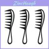 Pente de Cabelo Com Cabo de Espinha de Peixe Dentes Grandes Escova de Estilização Para Estilização e Cuidados com o Cabelo Masculino