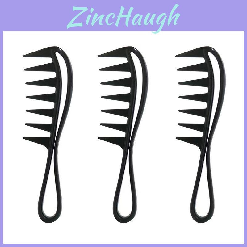 Hair Comb With Fish Bone Handle Large Teeth Styling Brush For Mens Hair Styling And Haircare
