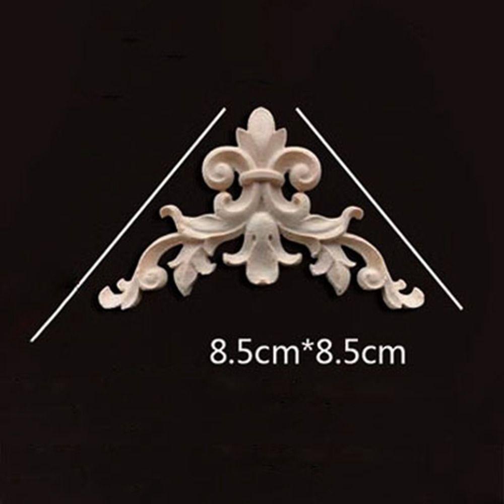 

Натуральні квіткові дерев яні фігурки Ремесла Різноманітні стилі Кутові аплікації Рамка Прикраса стіни Двері 8