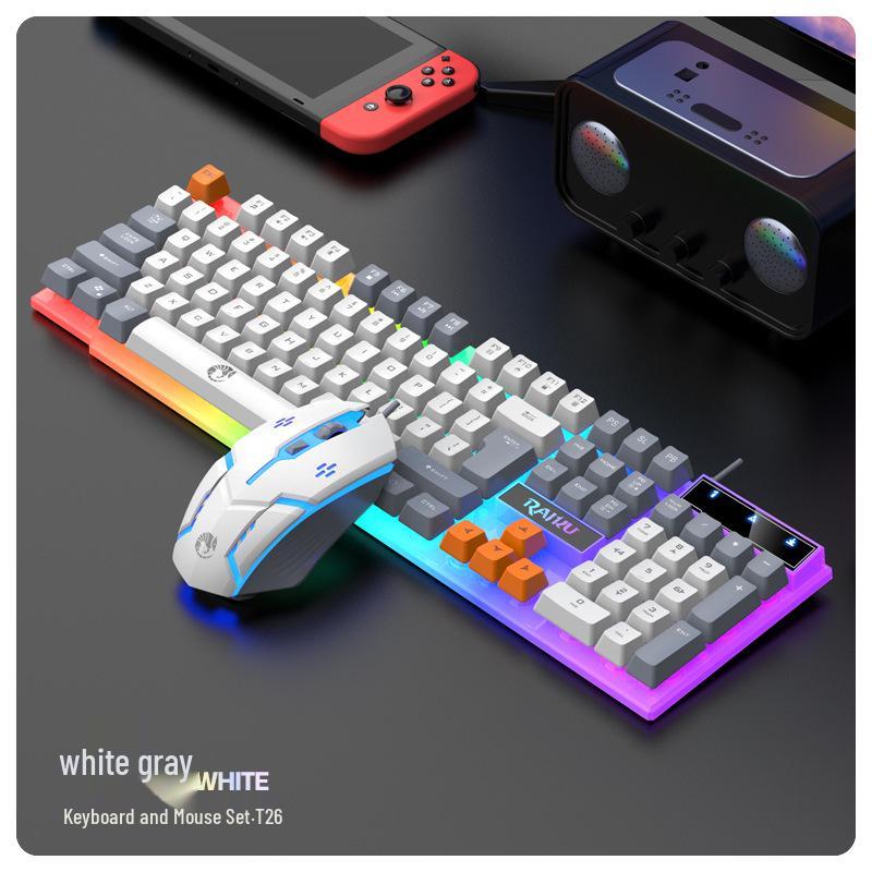

RAIKU T26 RGB Дротова ігрова клавіатура та миша