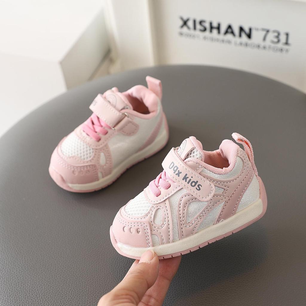 2026 Spring/Autumn Baby Non-Slip Walker & Sports Shoes for Boys & Girls with Mesh Surface.