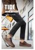 Men's Wide Head Leather Slip-on Retro Casual Shoes