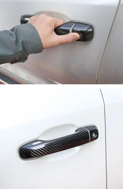 FUKUARE Land Cruiser Prado 150 Series Late 200 Door Handle Cover (Black Carbon)
