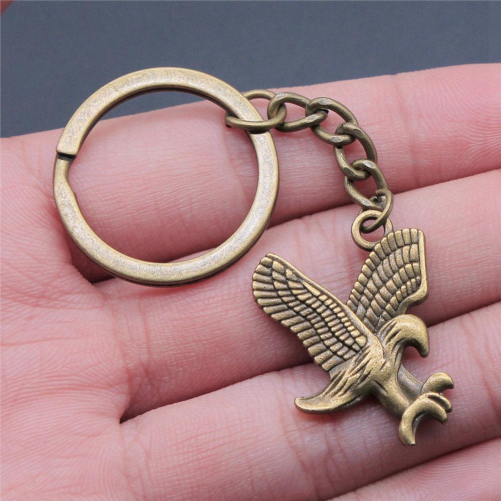 Porte-clés Gothique Biker Aigle Crâne Ailes pour Étudiants Nouvelle Arrivée Statement Cadeau d'Anniversaire Accessoire de Voyage Doux