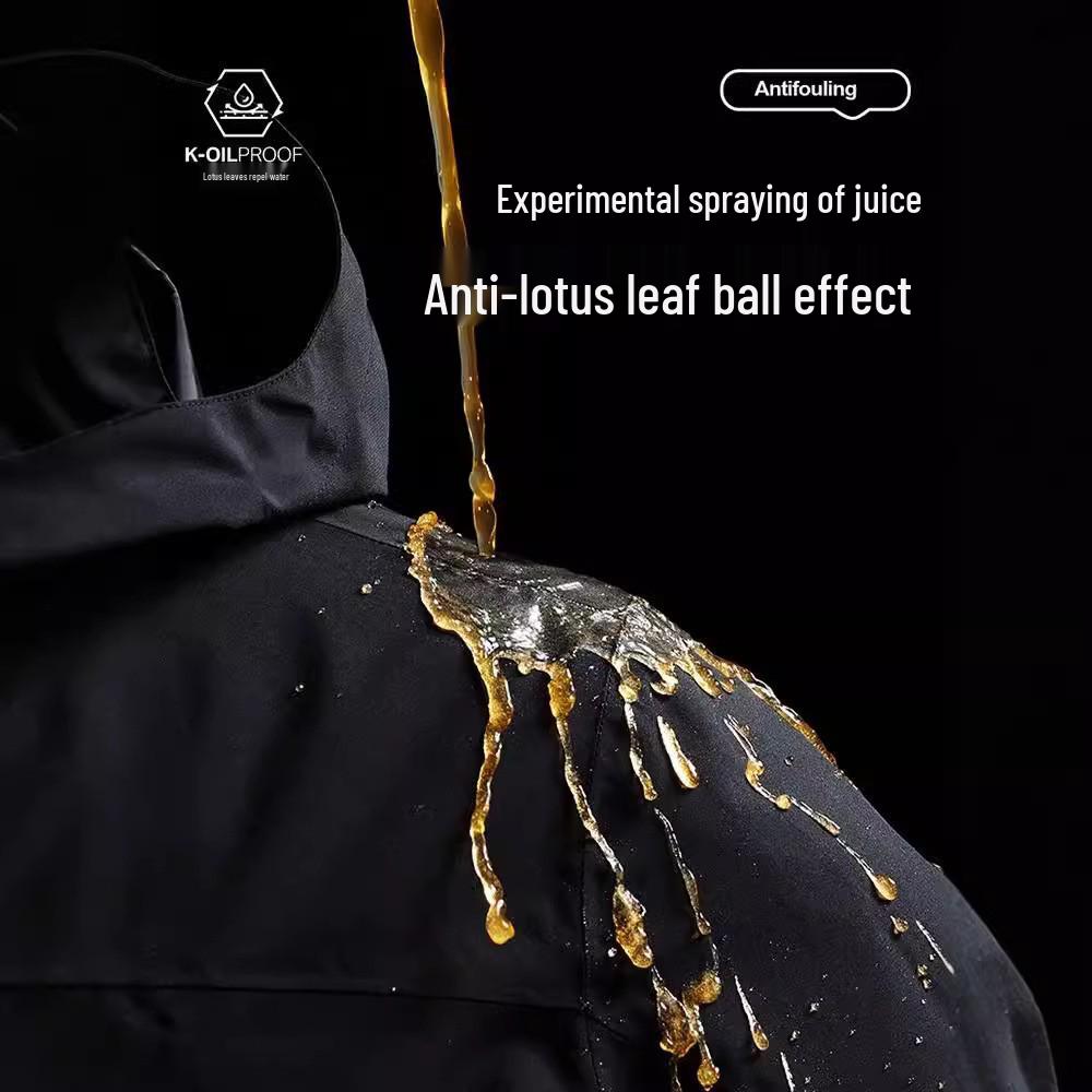 Unisex Three-in-One Windbreaker: Warm, Waterproof, and Detachable for Autumn and Winter Mountaineering