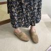 Soft Female Casual Footwear Flats with Shoes for Women Loafers Fashion Shallow Square Toe Ladies Flats Slip on Shoes
