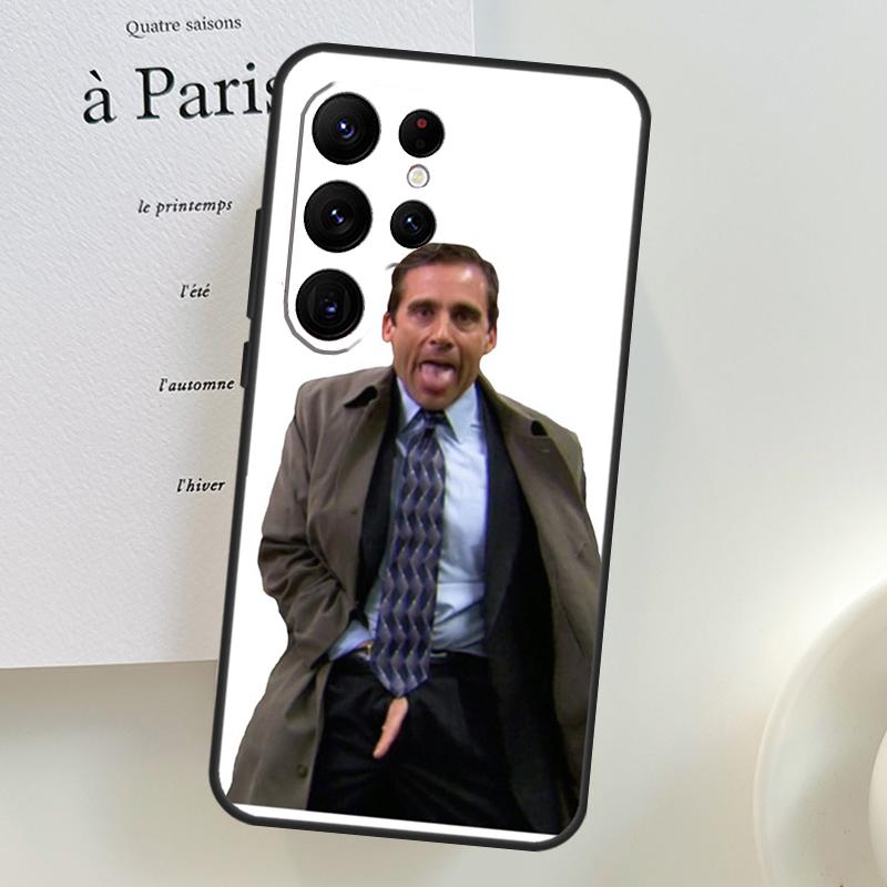 

The Office Michael Scott Case For Samsung Galaxy S26 Ultra S25 S24 S23 S21 S22 Ultra S10 S20 Plus S25 FE Phone Cover Galaxy S26Ultra