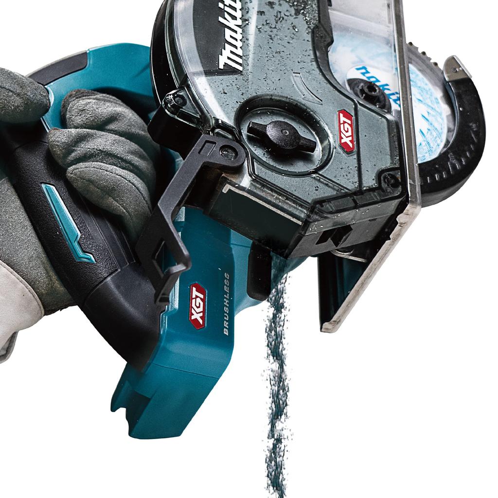 Makita 125mm Rechargeable Tip Saw 40V max with two and case Cutter, 2.5Ah, batteries, charger, (CS003GRDX)