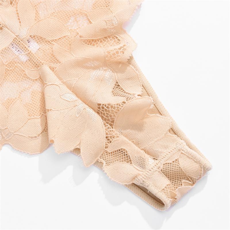 FINETOO 3 Bucți Tangas Florale din Dantelă Decupate Lenjerie Intimă Solidă Sexy cu Talie Joasă Confortabil G-String Fete Fierbinți Lenjerie Erotică