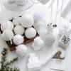 Fashion Foams Christmas Tree Balls Shiny 8cm Christmas Decor Sequin Hanging Christmas Tree Pendant Christmas Party Supplies