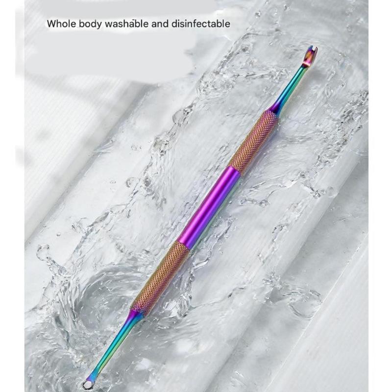 Professional Cuticle Pusher Remover Tool Featuring Double End Design And Vibrant Color Choices For Manicure Enthusiasts