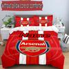 3pcs Duvet Cover Set (1*Duvet Cover + 2*Pillowcase, Without Core), Custom Name football team F.C Pattern Bedding Set, Home Bedroom Decor Gift