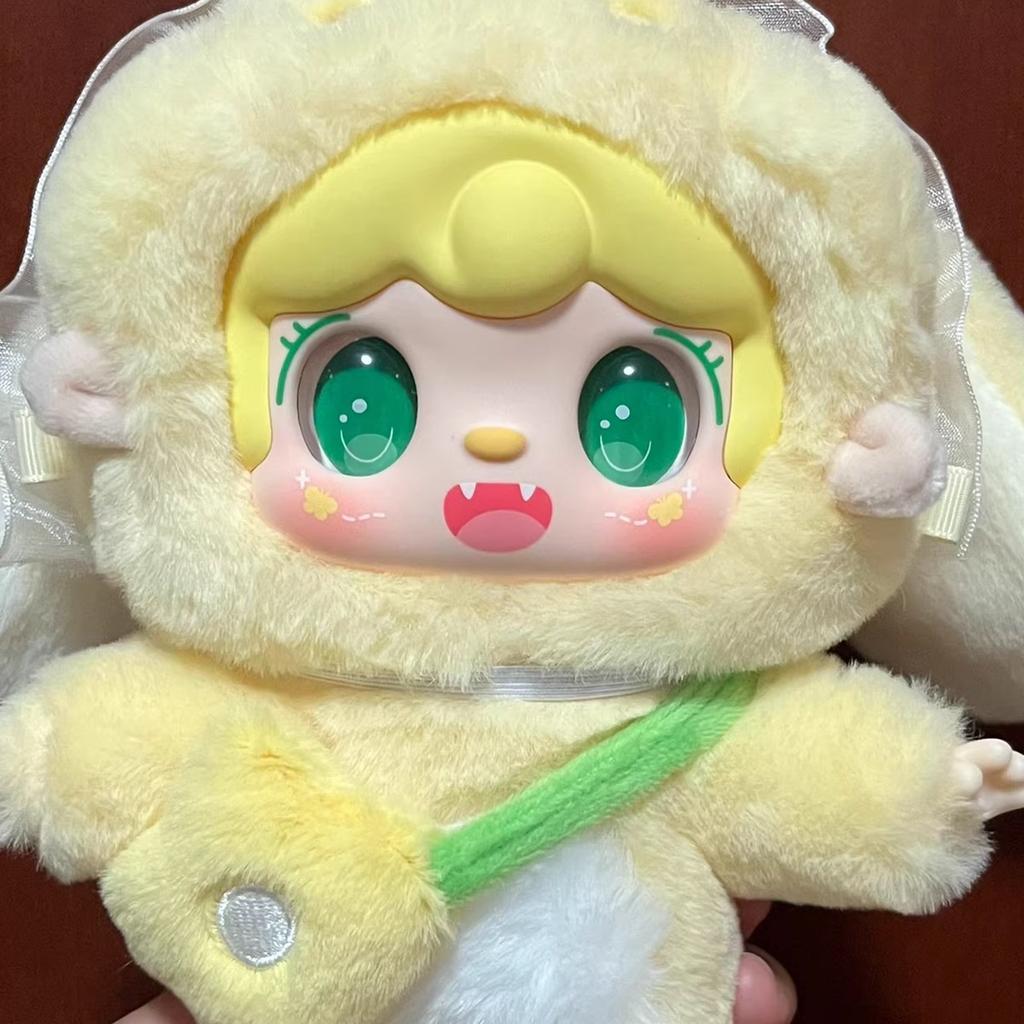 Babykaninchen YOOKI – Warmes Kaninchengesicht aus Vinyl – Überraschungsbox-Spielzeug – Niedliche Sammlerpuppe – Weiche Puppe – Geburtstagsgeschenk für Jungen und Mädchen