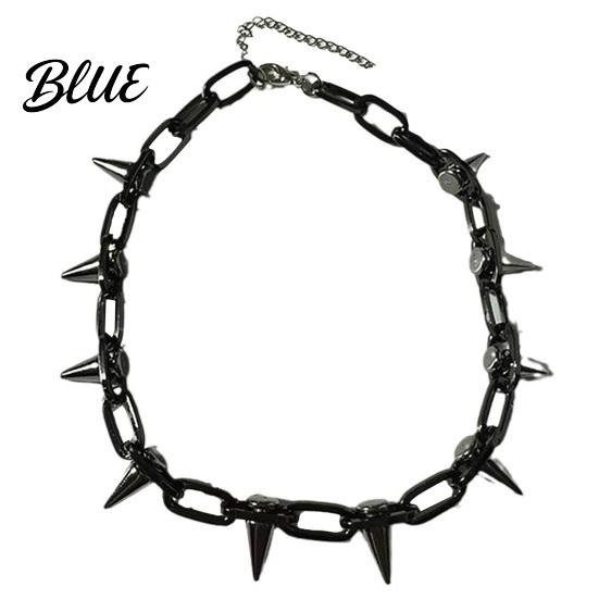 High-quality Alloy Necklace Spike Choker for Women Men Goth Punk
