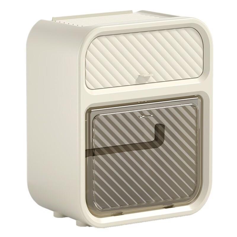 Light Luxury Punch-Free Double Layer Bathroom Tissue Box Shelf