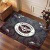 Brentford Football Print Crystal Velvet Rug, Comfortable Water Absorbent Non Slip Indoor Floor Carpet