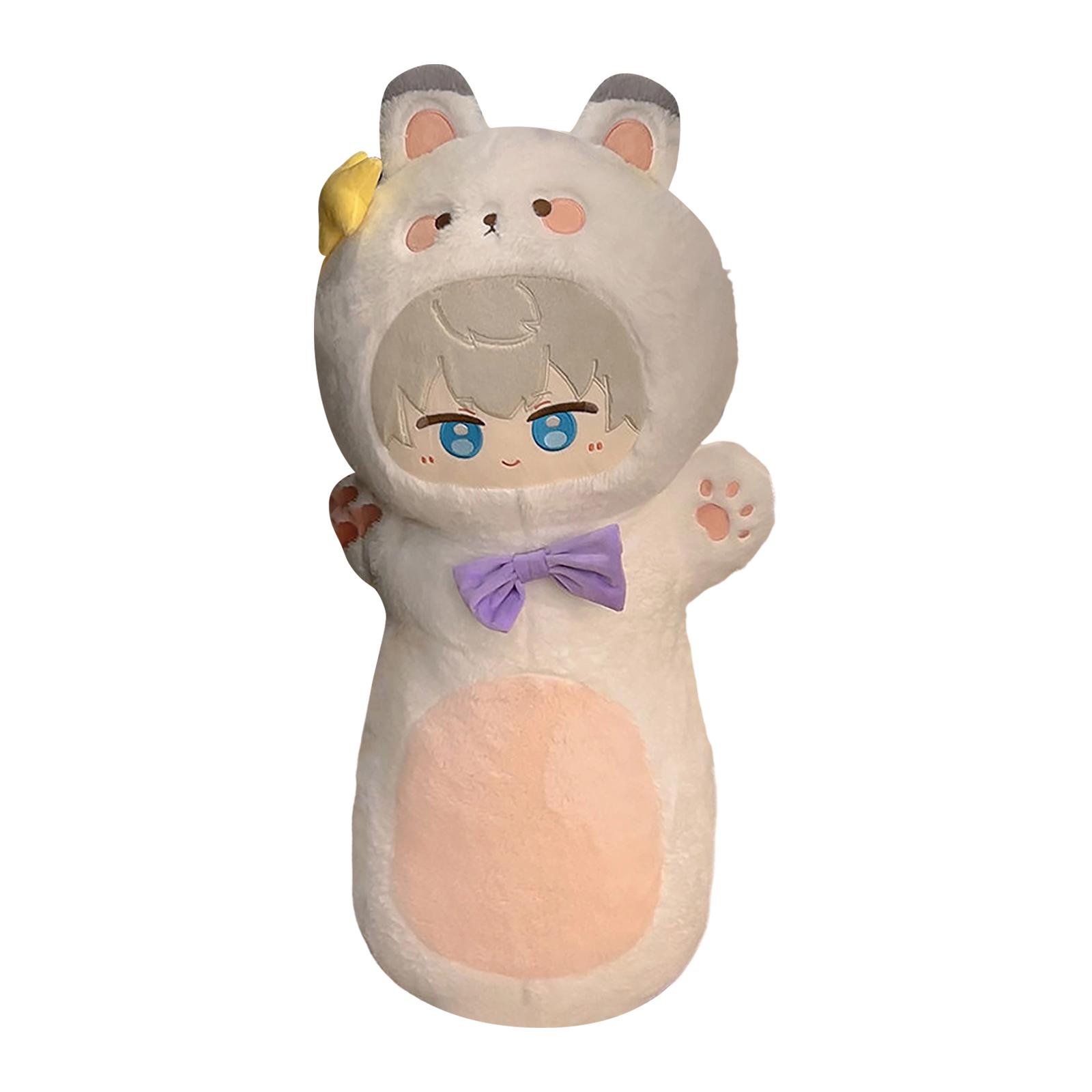 80cm Oversized Ultra-Soft Long Plush Body Pillow - Cuddly Stuffed Cushion For Cozy Relaxation Home Decor One Size 3450₽