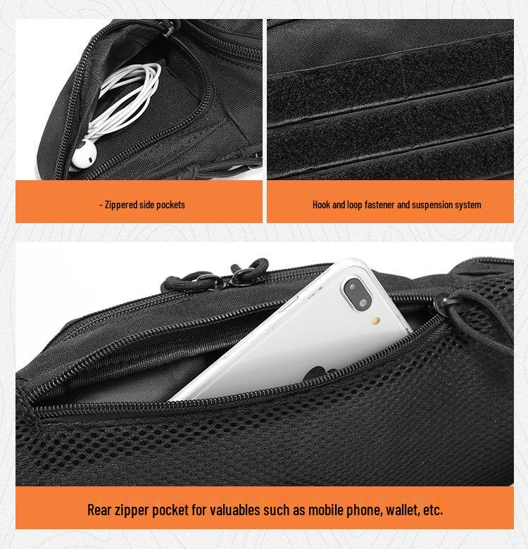 Unisex Multifunctional Outdoor Waist Bag for Sports and Storage