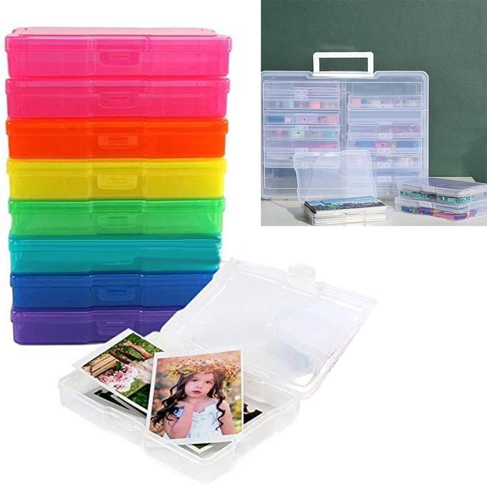 Photo Storage Box Buckle Design Multiple Color Practical