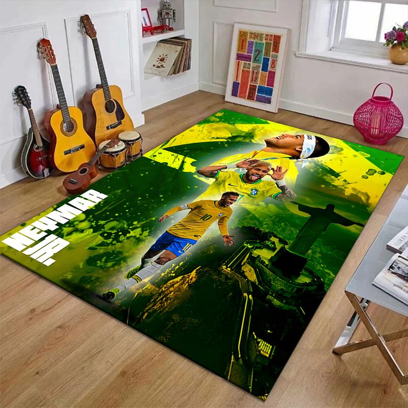 1pc Neymar14 Design Printed Area Rug Carpet for Bedroom Living Room Home Decor Rugs Mat Non Slip Mat Rug for Bedside