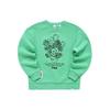 X Van Gogh Museum Collaboration Floral Pattern Loose Knit Pullover Sweatshirt Women Sweatshirt Fruit-Milk-Green F11W218218F-LG