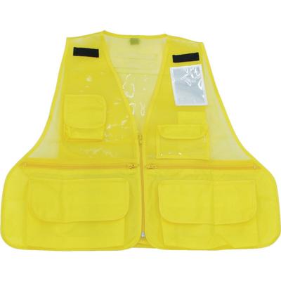 TRUSCO Gilet multifunzionale con materiale riflettente giallo THTB-YE