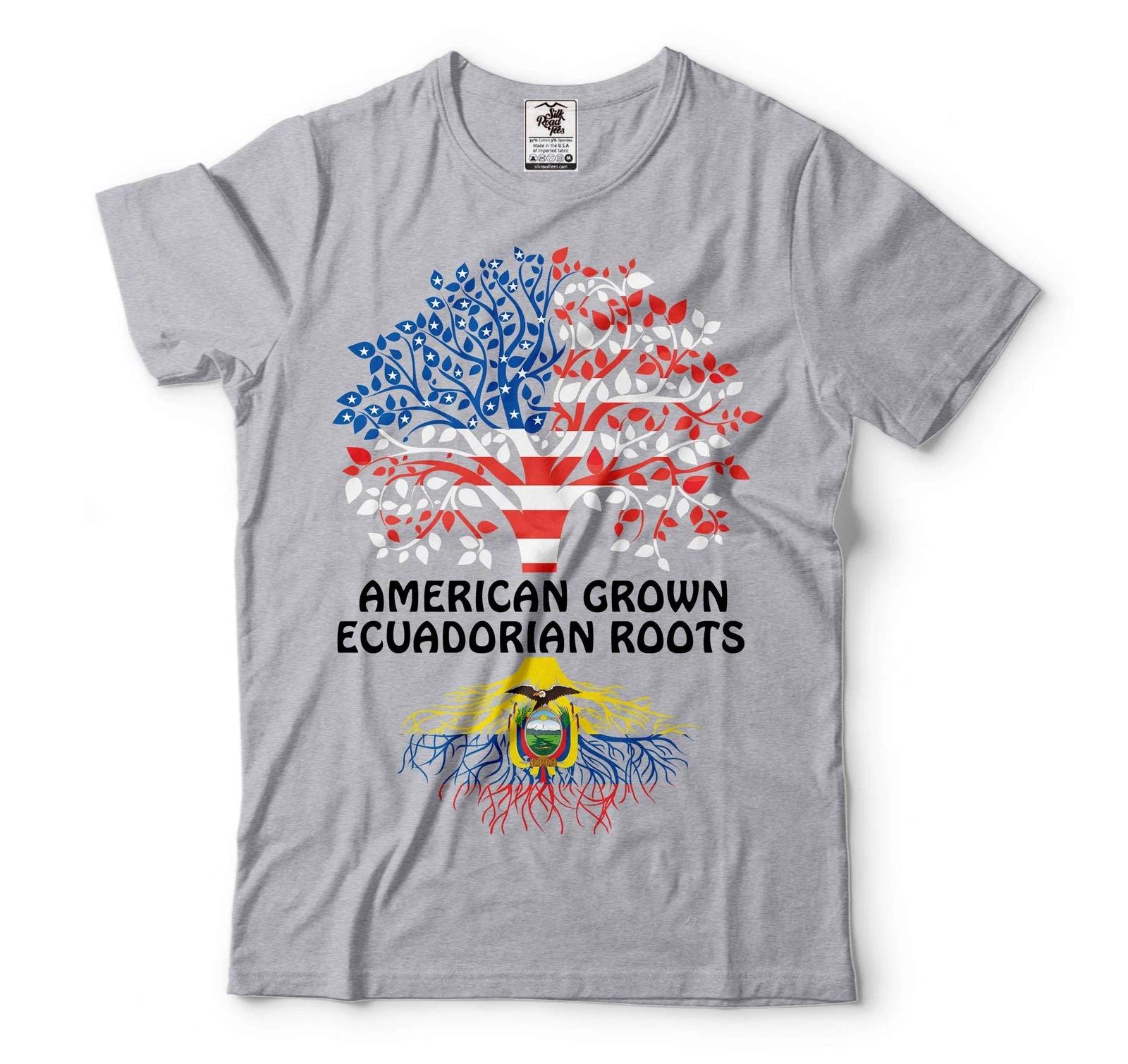 American Grown With Ecuadorian Roots Shirt Ecuador USA Shirt Ecuadorian Gifts 3XL