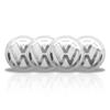 For Volkswagen 4Pc 56mm  Car Wheel Center Hub Caps Badge Sticker Accessories For VW Volkswagen Golf Polo Passat Touran Jetta Accessory EO1