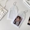 Love Heart Pendant Photocard Holder Snowflake Idol Card Display Protector  School Stationery