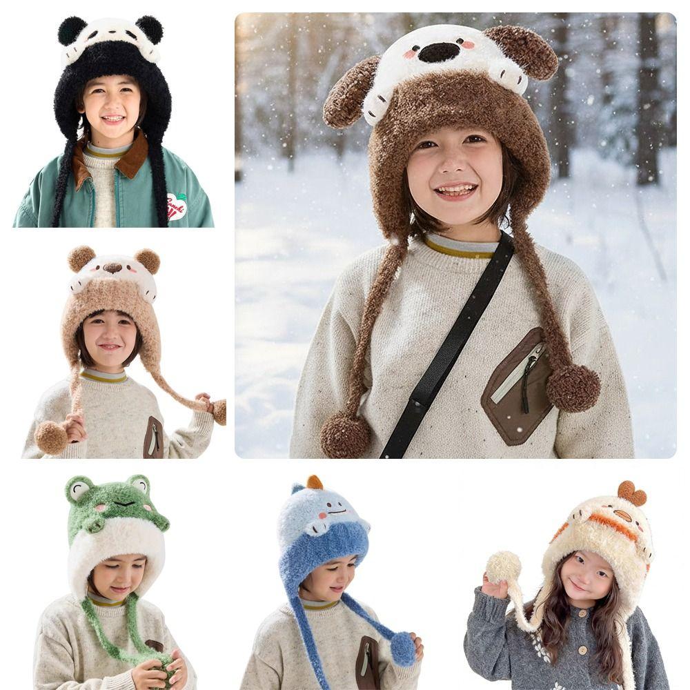 Thermal Kids Hat Cold Proof Warm Hat Fashion Ear Protection Hat Autumn Winter