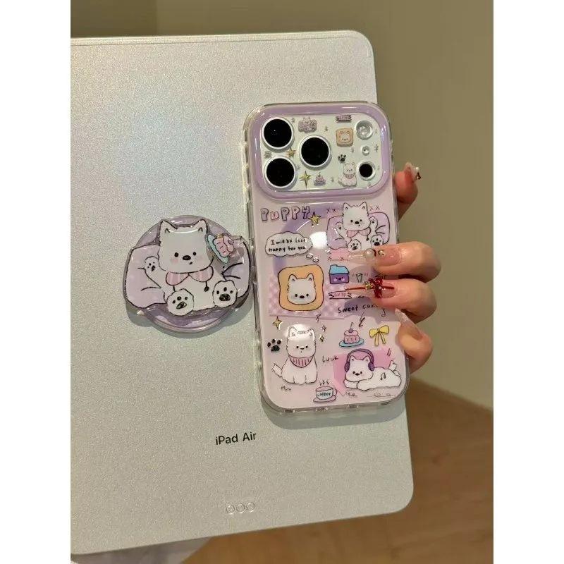 Cartoon Suitable for Apple 11promax Mobile Phone Case 11plus Magnetic Suction 11 Bracket 11pro All-inclusive 11e Creative 11