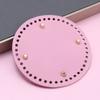 PU Leather Bag Accessories Long Bottom for Knitted Bag Handmade Bottom With 52 Holes DIY Crochet Bag Bottom