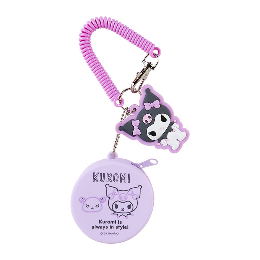 

Sanrio Kuromi Silicone Mini Case Charm x x Character 209007 Keychain, 6.5 6.5 3cm,