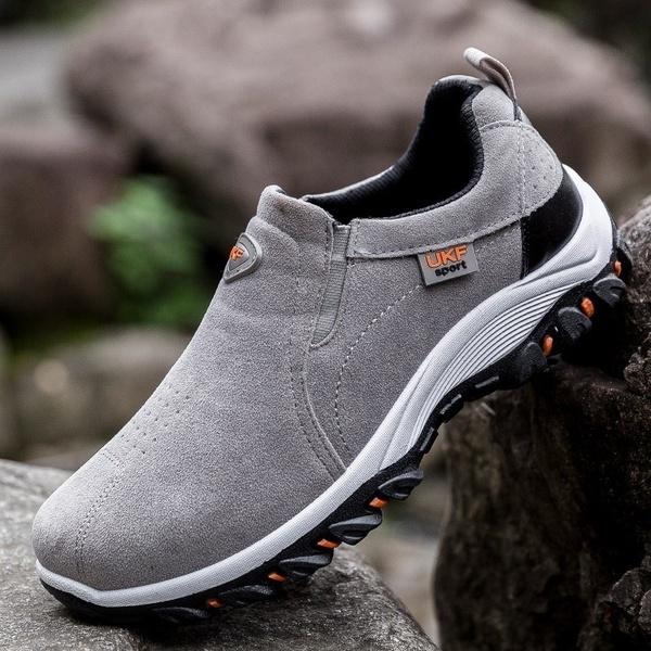 

Модная походная обувь, мужская противоскользящая износостойкая походная обувь, водонепроницаемая дышащая обувь для скалолазания, размеры 39-44 44 серый