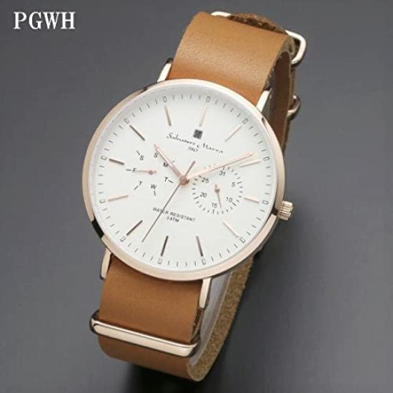 Boîte de rangement Marra pour montres, paire, argent, bleu marine, cuir [Salvatore Marra] Salvatore SM15117-SSNVSV SM15117-SSNVSV [Importation régulière]