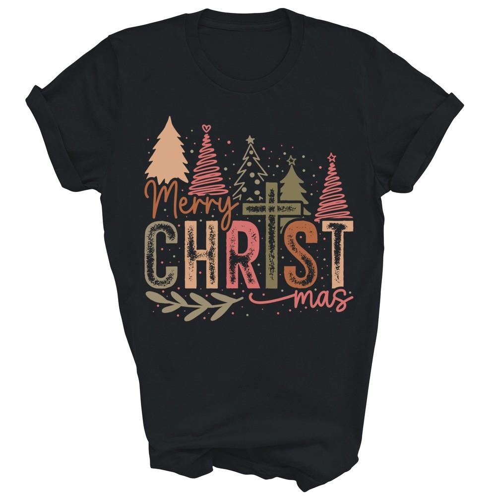 Merry Christ Mas Christmas Christian Faith Jesus Unisex Shirt Gift