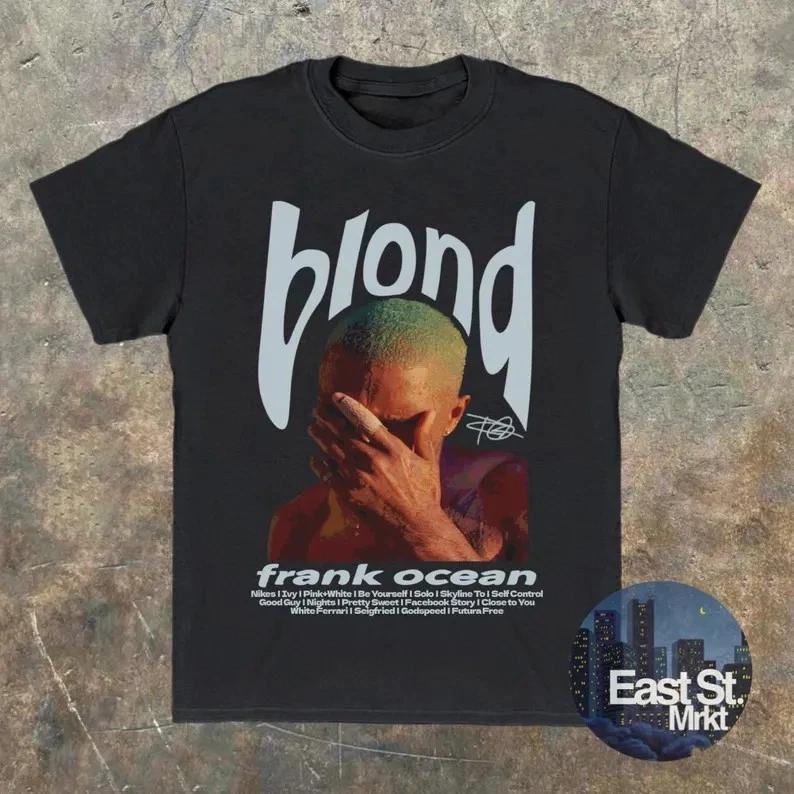 Футболка Frank Ocean Blond: Винтажная графическая музыкальная футболка | Рождественский подарок | Ностальгия XL